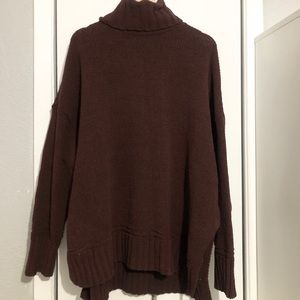 NWT aerie turtle neck oversized sweater